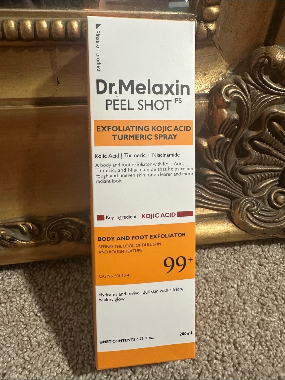 NIB Dr.Melaxin Peel Shot Exfoliating Kojic Acid Turmeric Spray Body/Foot $28